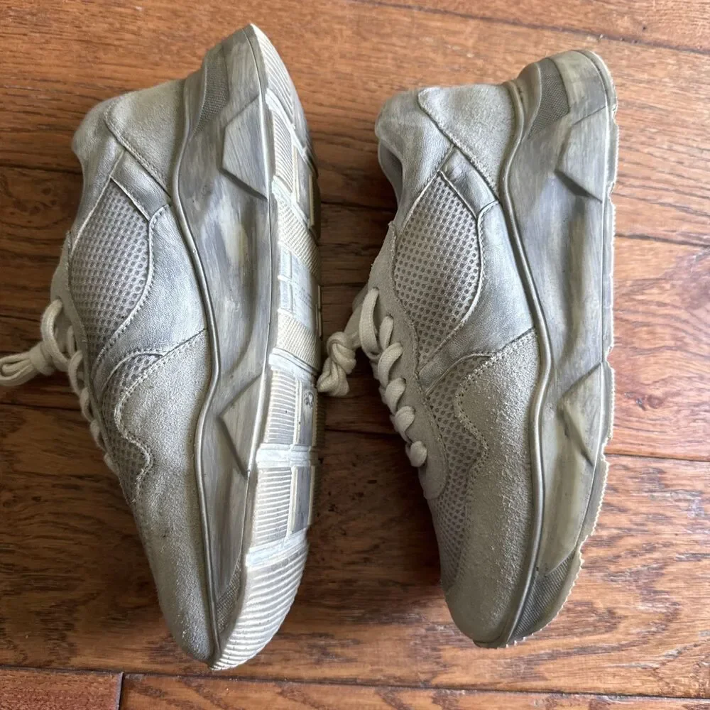 Free People Let’s Wander Washed Shoe Sneaker Womens Size 39 US 8.5 Gray
